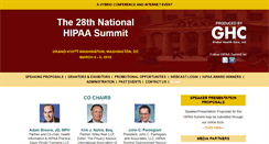 Desktop Screenshot of hipaasummit.com